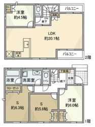 中台戸建の物件間取画像